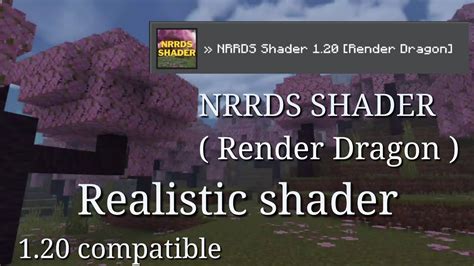 Minecraft Pe Realistic Shader Nrrds Shader Render Dragon Youtube