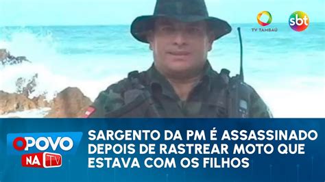 Sargento da PM é assassinado depois de rastrear moto que estava os