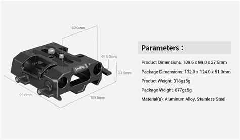 15mm Dovetail Baseplate 4002