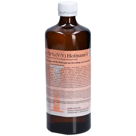 Isopropylalkohol 70 Hofmanns 500 Ml Shop Apotheke