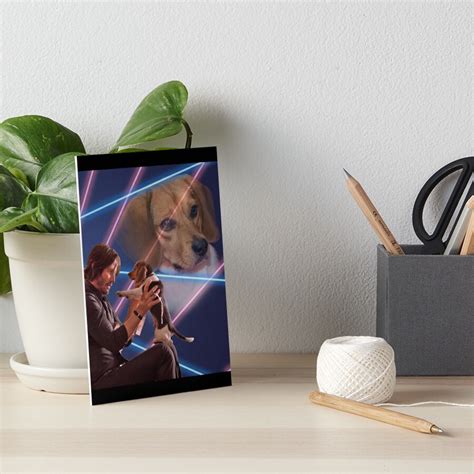 John Wick And Daisy Laser Art Board Print For Sale By Carsonhalla