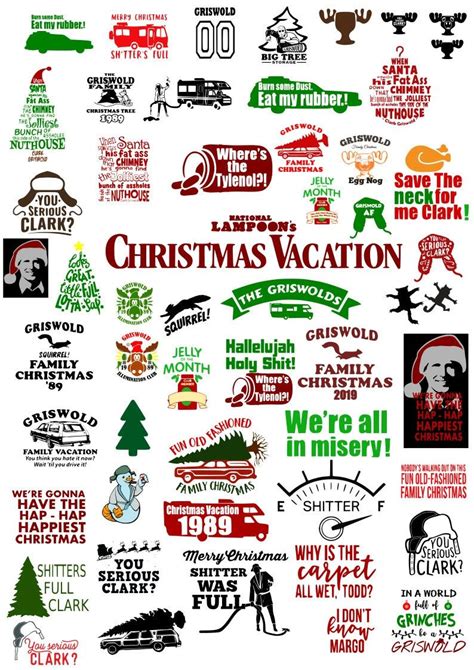 HUGE Christmas Film Svg Bundle Christmas Vacation Svg Bundle Etsy