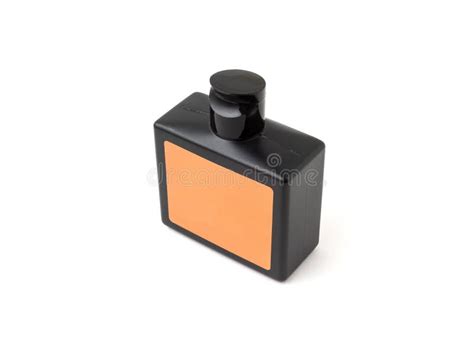 Black Color Plastic Bottle Product Isolated on White Background Stock ...