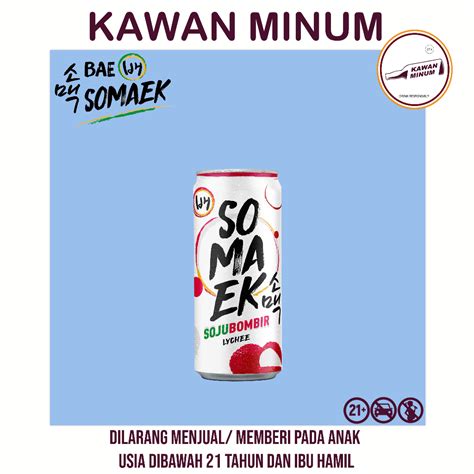 Jual Somaek Lychee Can 320mL Shopee Indonesia