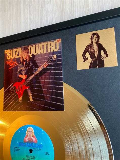 Suzi Quatro Rock Hard 1980 Framed Display Gold Vinyl Record Etsy