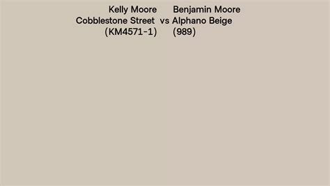 Kelly Moore Cobblestone Street Km Vs Benjamin Moore Alphano