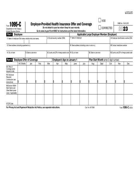 2023 Form Irs 1095 C Fill Online Printable Fillable Blank Pdffiller