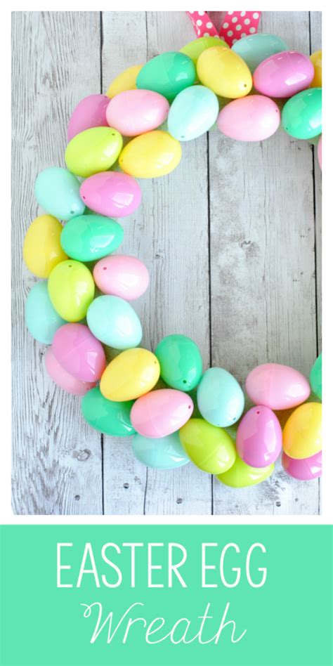 Easy Easter Egg Wreath Crazy Little Projects