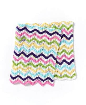 Knitting Patterns Galore - Chevron Baby Blanket