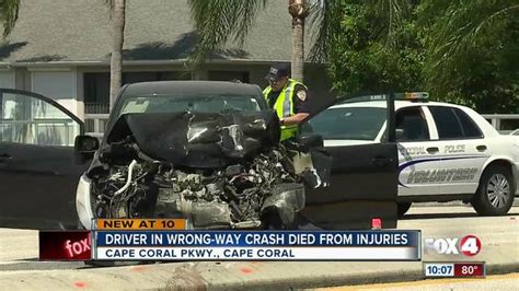 Driver In Cape Coral Crash Dies From Injuries Fox 4 Now Wftx Fort