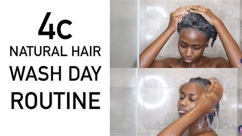 Easy And Simple 4c Hair Wash Day Routine Youtube