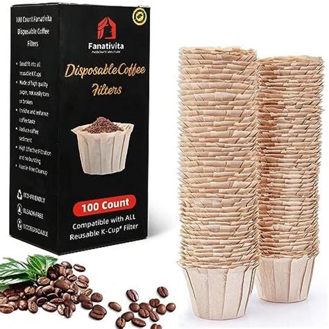 Amazon Unbleached K Cup Coffee Paper Filters With Lid Disposable