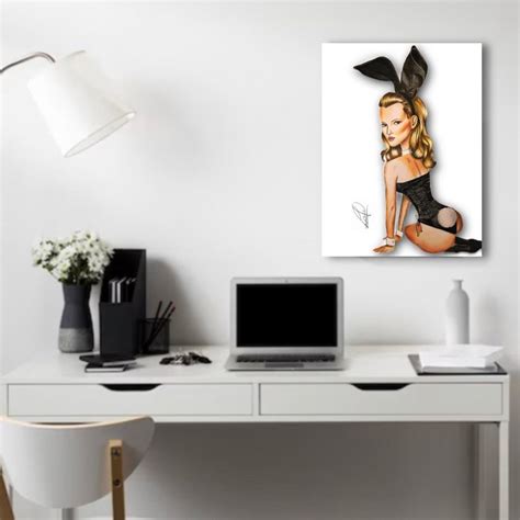 Desenho Ilustra O Decorativo Print Playboy Kate Moss Elo