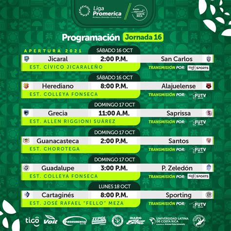 Jornada Estos Son Los Partidos A Jugarse El Fin De Semana En La