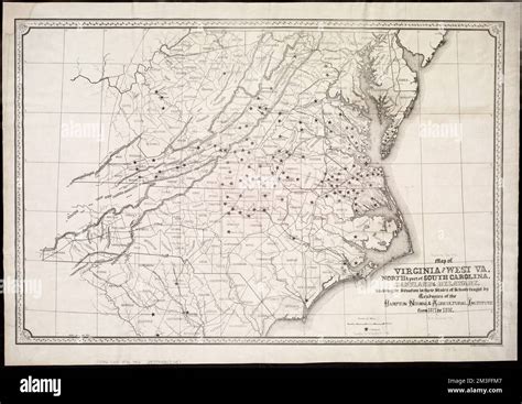 Mappa Di Virginia E West Virginia Nord E Parte Del South Carolina