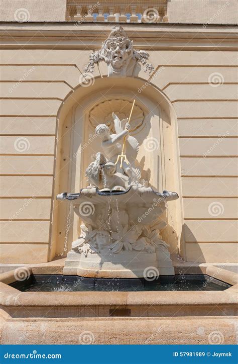 Fountain Of Austrian Academy Of Sciences In Vienna Austria Stock Image