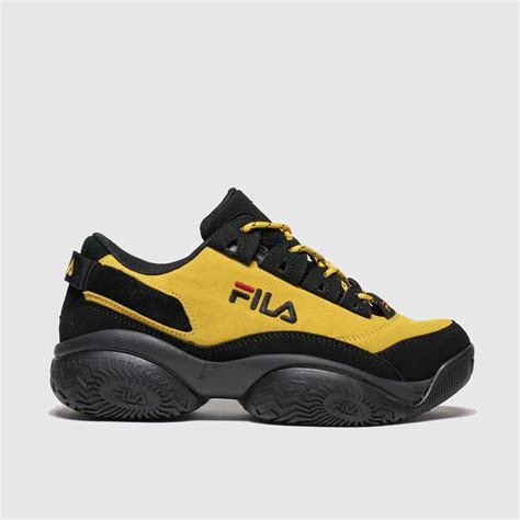 Womens Yellow Fila Provenance Trainers Schuh