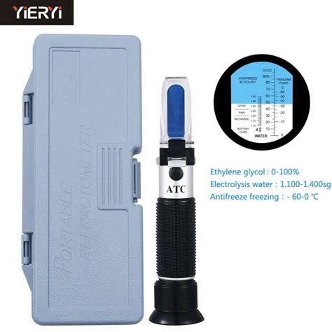 Black 3 In 1 Antifreeze Refractometer Box Research Refractometer