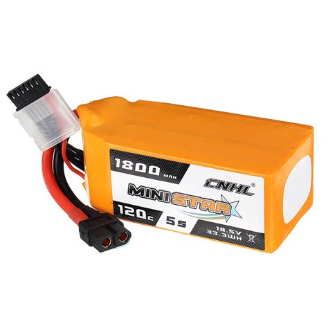 CNHL MINISTAR 18 5V 1800mAh 120C 5S Lipo Battery XT60 Plug For RC