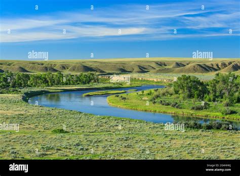 marias river near chester, montana Stock Photo - Alamy