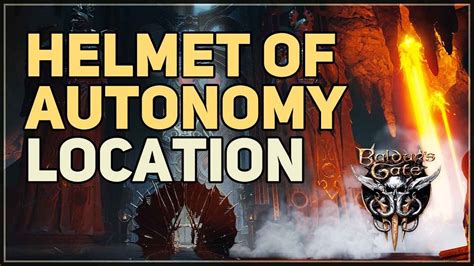 How To Get Helmet Of Autonomy Baldur S Gate Uncommon Helmet Youtube