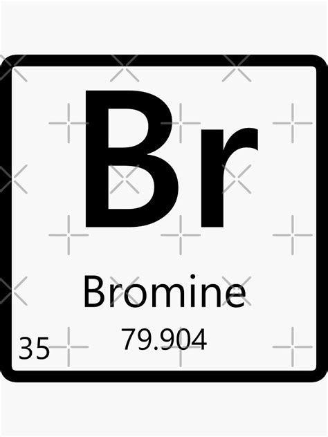 Bromine Periodic Table Of Elements Sticker For Sale By Ele Mental