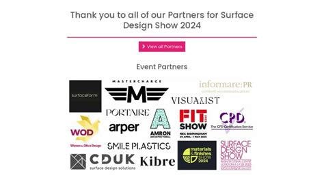 Partners - Surface Design Show Preview