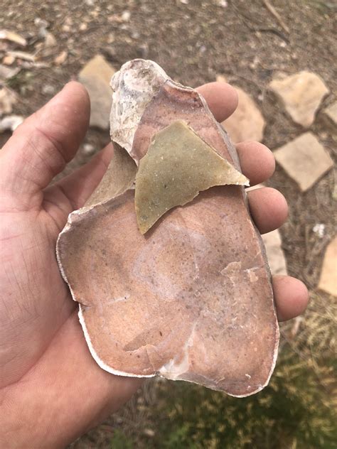 Heat Treated Edwards Plateau Chert Brown Flake Is Before Rknapping