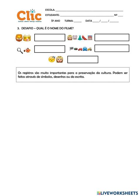 2002401 Clic História Atividades Sobre