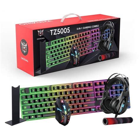 Onikuma PAKET GAMING ONIKUMA 5 IN 1 TZ5005 DENGAN K16 RGB GAMING SET