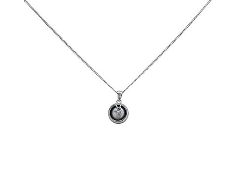 Clogau Silver And 9ct Rose Gold Oyster Pearl Necklace R48172 F