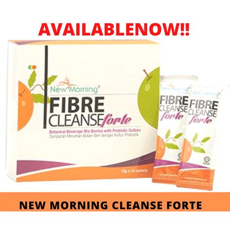 New Morning Fibre Cleanse Forte 15x15 Sachets Shopee Malaysia