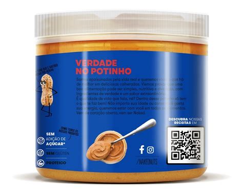 Pasta De Amendoim Wafer Chocolate E Coco G Naked Nuts Mercado Livre