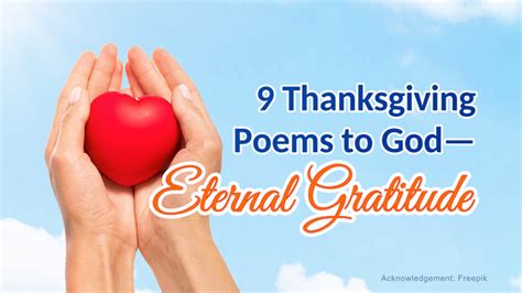 9 Short Christian Thanksgiving Poems to God—Eternal Gratitude