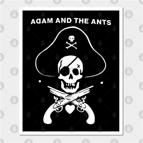 Retro Pirate Skull And Crossbones Logo For Adam And The Ants Choose