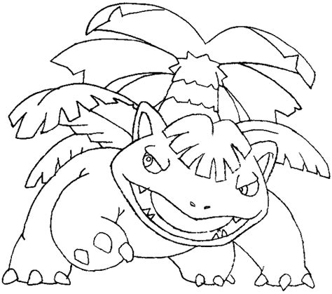 Mega Venusaur Coloring Sheets Coloring Pages