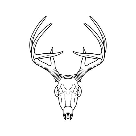 Premium Vector Deer Skull Vector Art