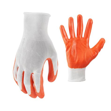 Firm Grip X Large White With Orange Nitrile Coated General Purpose