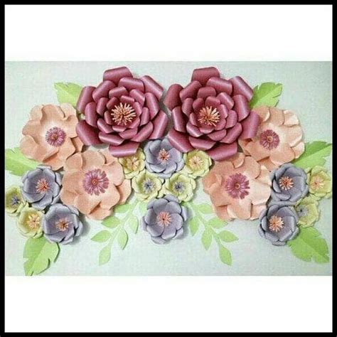 Jual Harga Diskon Best Quality Paper Flower Backdrop Dekorasi Bunga