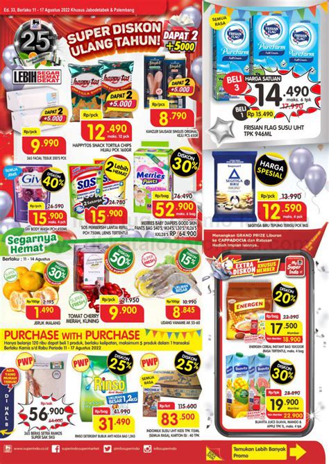 Promo Superindo Katalog Belanja Mingguan Periode Agustus