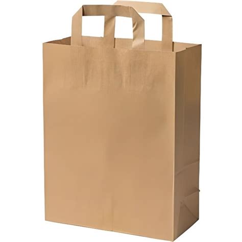 Petits Sacs Papier Kraft Cru Avec Poign E Litres L X H Cm