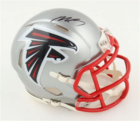 Michael Vick Signed Falcons Flash Alternate Speed Mini Helmet Schwartz