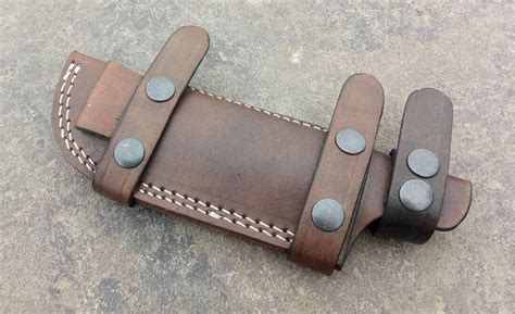 Ottoza Handmade Leather Knife Sheath Right Hand Bushcraft Knife Sheath - Hunting Knife Sheath ...