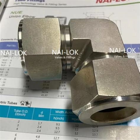 Nai Lok B Titanium Double Ferrule Compression Tube Fittings In Tube