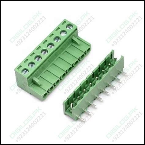 508 Mm Pitch 8 Pin Right Angle Pcb Mount Plug Able Terminal Block