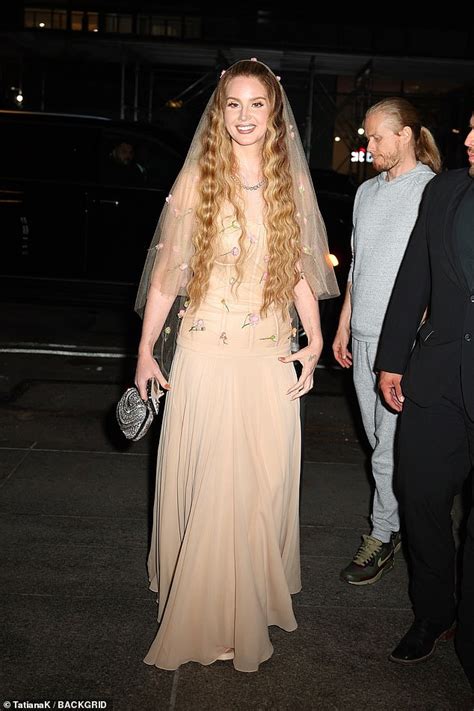 Lana Del Rey Changes Into Nude Alexander McQueen Bustier Gown And Veil To Attend Met Gala