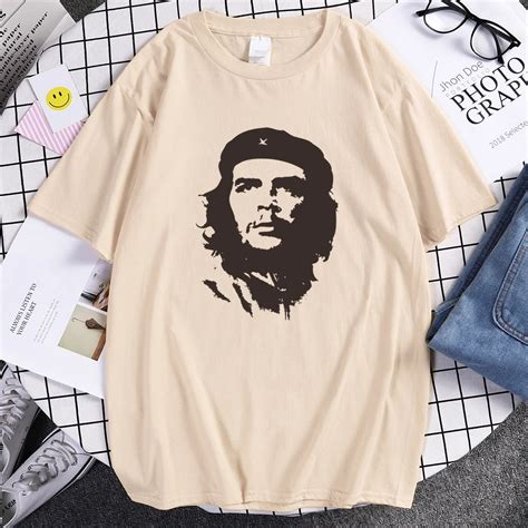 Che Guevara Hero Men T Shirt Printed Retro Loose Short Sleeve T Shirts