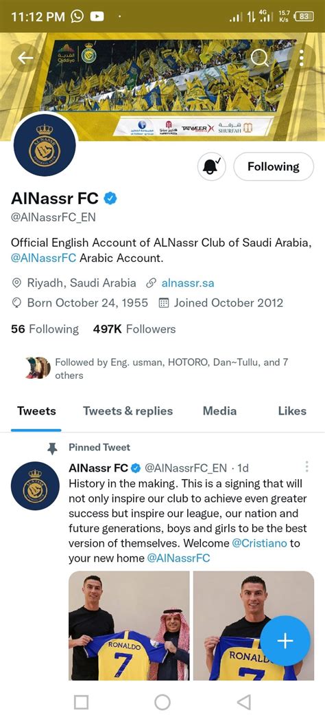 Major President A A On Twitter Alnassrfc En Cristiano Alnassr Is