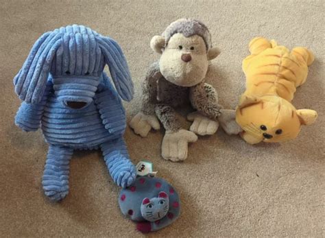 Jellycat Lot Mattie Monkey Grey Brown Cordy Blue Dog Cat Nap Yellow