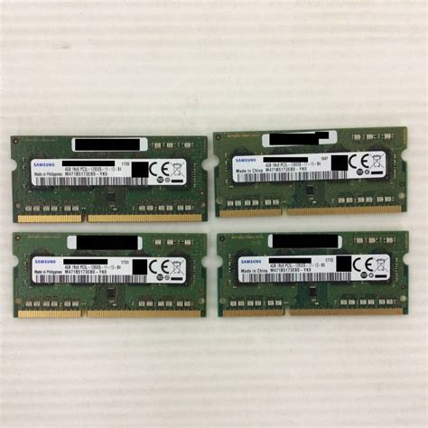 Yahooオークション Samsung サムスン 4gb 1rx8 Pc3l 12800s メ